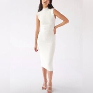 Aritzia Wilfred Midi Dress - Cream